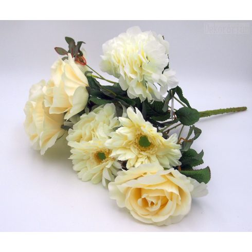 Rózsa - gerbera - hortenzia vegyes csokor