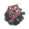 Selyemkoszorú (30cm) – Rózsa – Bordó #P1