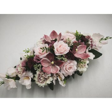 Beton ovális sírdísz 1