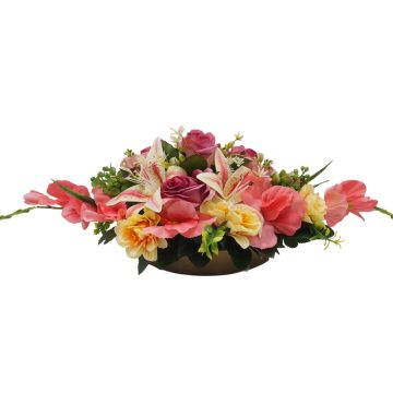 Beton ovális sírdísz 22