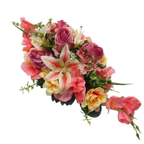 Beton ovális sírdísz 22