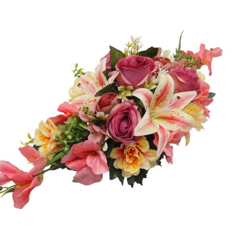 Beton ovális sírdísz 22