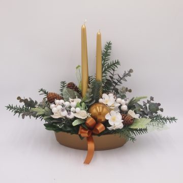 Karácsonyi ovális dísz 3