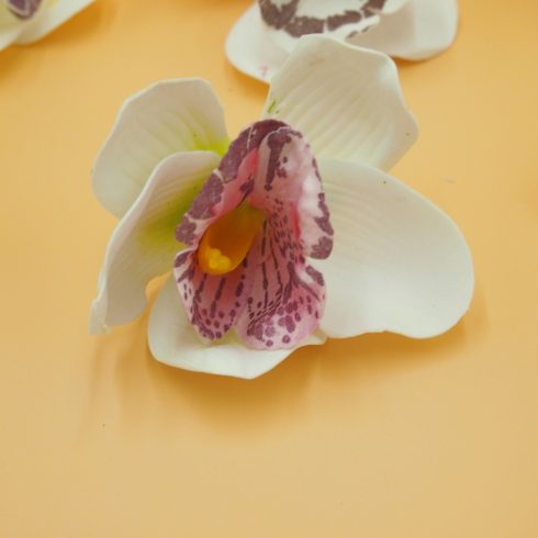 Hab orchidea fej - világos mix