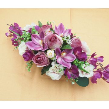 Beton ovális sírdísz 15