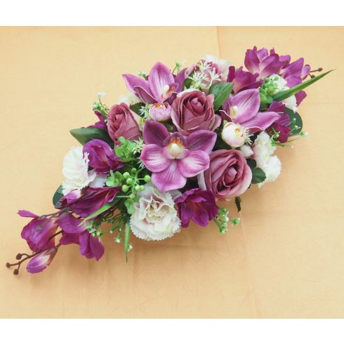 Beton ovális sírdísz 15