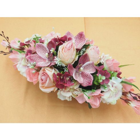 Beton ovális sírdísz 17