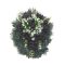 Selyemkoszorú (30cm) – Rózsa – Fekete #P1