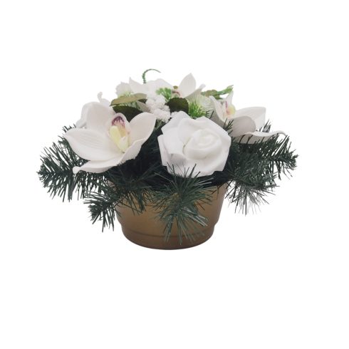 Beton kerek sírdísz 1