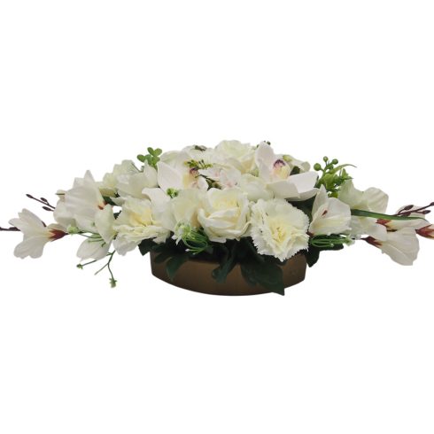 Beton ovális sírdísz 25