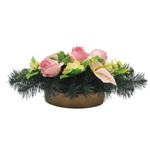 Beton kis csónak sírdísz 2