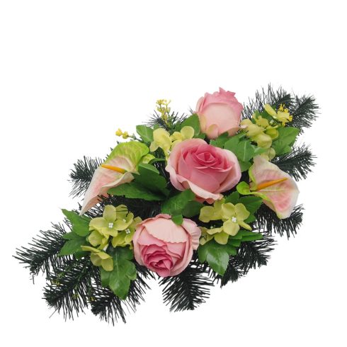 Beton kis csónak sírdísz 2