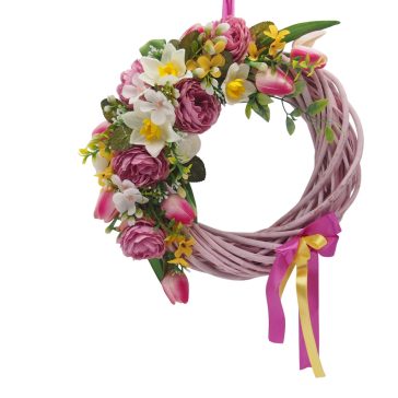 Tavaszi kopogtató (30cm) - Rózsaszín #1