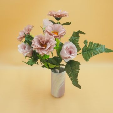Dália - bimbós rózsa csokor