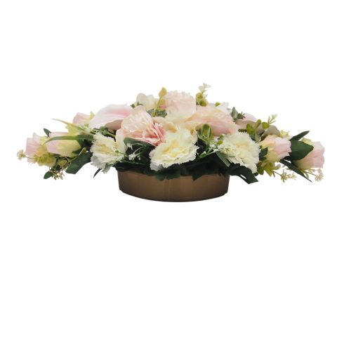 Beton ovális sírdísz 32