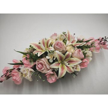 Beton ovális sírdísz 6