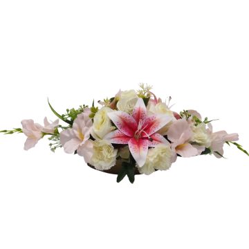 Beton ovális sírdísz 21