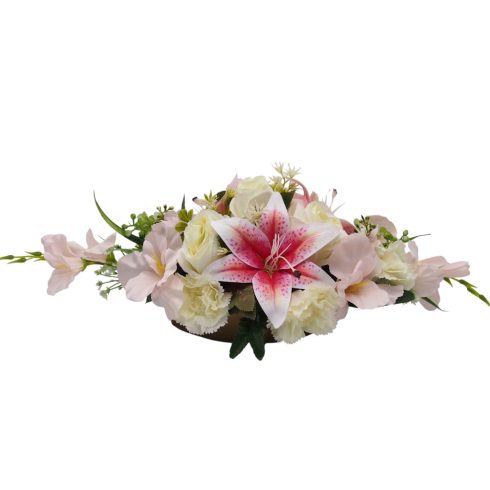 Beton ovális sírdísz 21