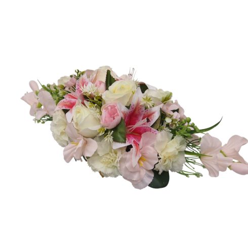 Beton ovális sírdísz 21